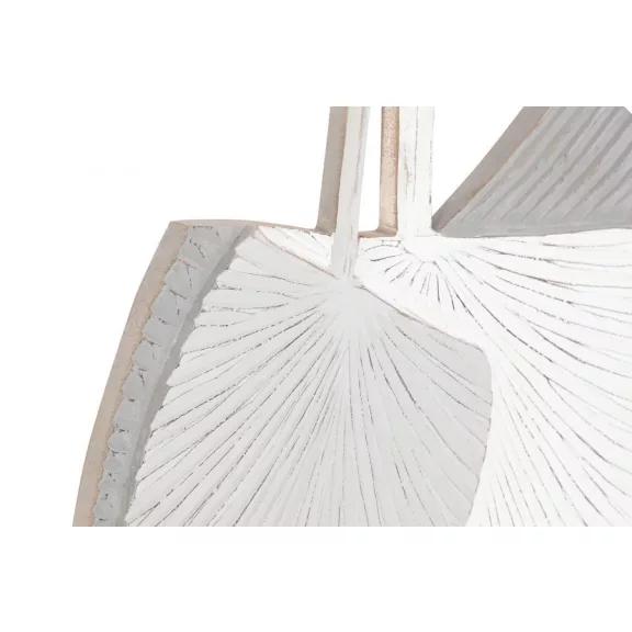 Dekoráció, falra, mdf, 90x2x90, leveles, szürke