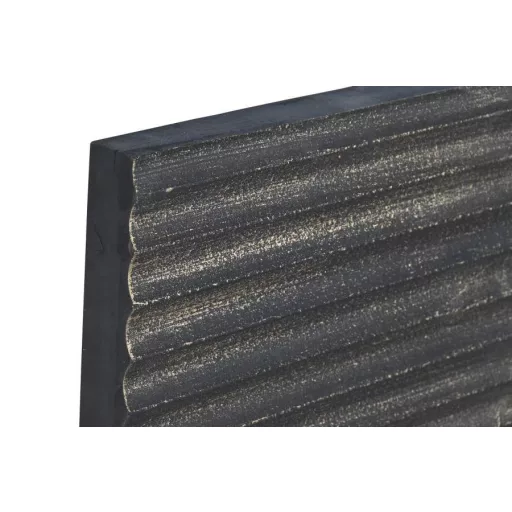 Dekoráció, falra, mdf, 90x2x90, modern, 3d, fekete