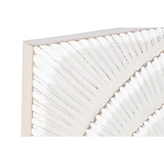 Dekoráció, falra, szett, 2db-os, mdf, 90x2x90, körök, 3d,