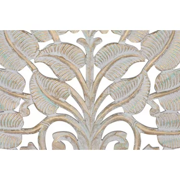 Dekoráció, falra, mdf, 90x2x90, fa, decape, fehér