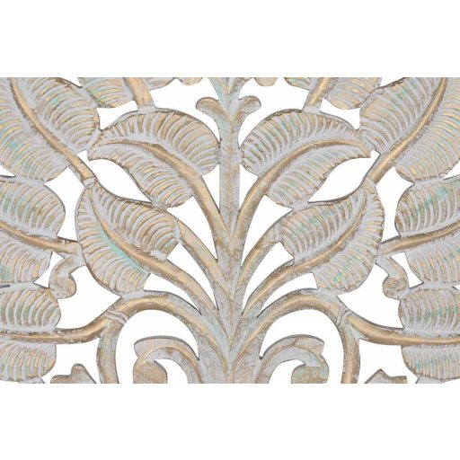 Dekoráció, falra, mdf, 90x2x90, fa, decape, fehér