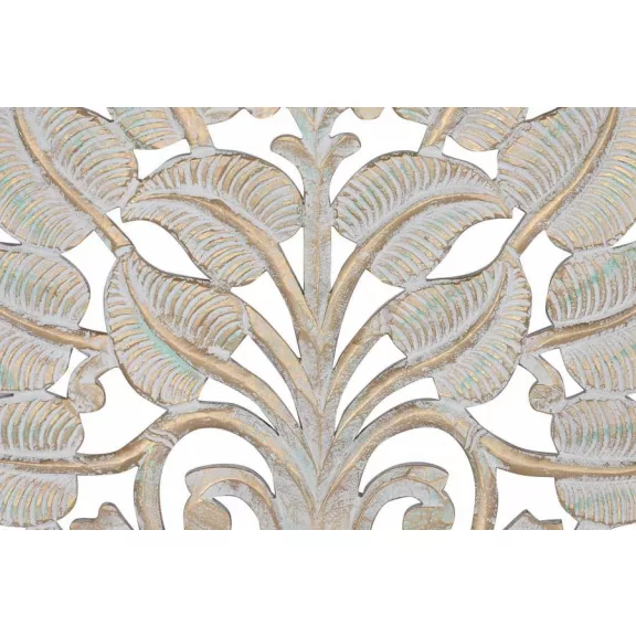 Dekoráció, falra, mdf, 90x2x90, fa, decape, fehér