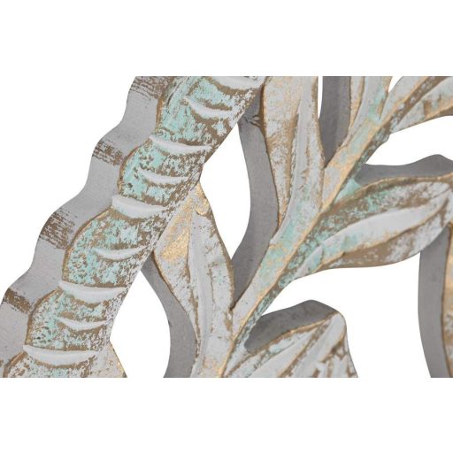 Dekoráció, falra, mdf, 90x2x90, fa, decape, fehér