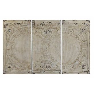 Dekoráció falra szett 3db-os műgyanta 178x4x112 