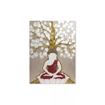 Dekoráció falra nacar műgyanta 70x4x100 buddha fa 