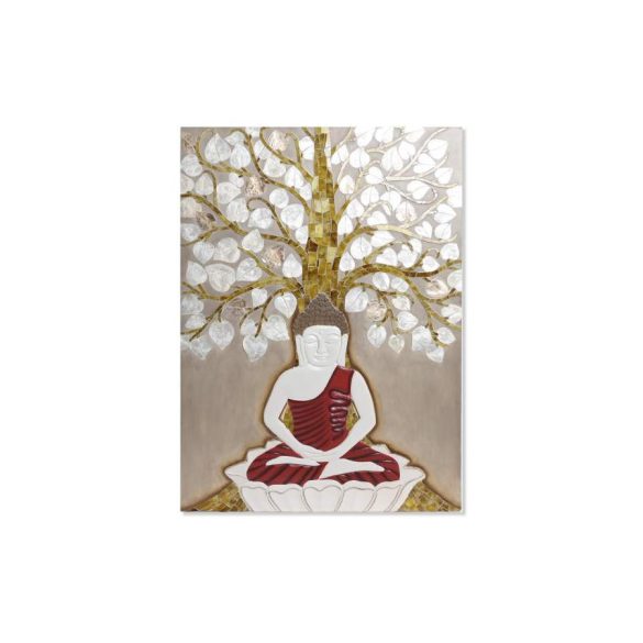 Dekoráció falra nacar műgyanta 70x4x100 buddha fa 