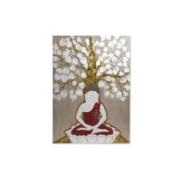 Dekoráció falra nacar műgyanta 70x4x100 buddha fa 
