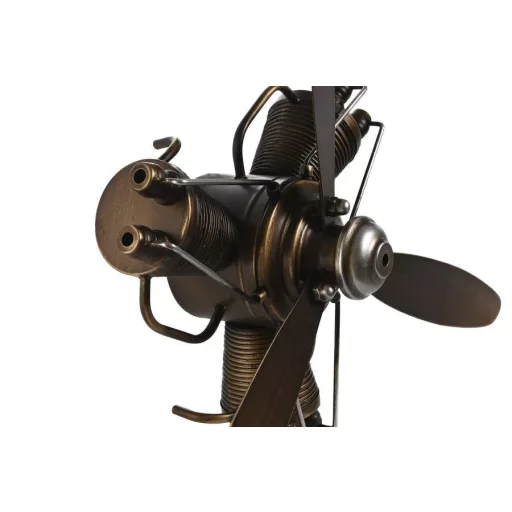 Dekoráció falra propeller fém 55x12x52 cm barna