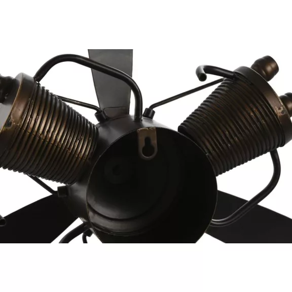 Dekoráció falra propeller fém 55x12x52 cm barna