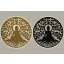 Dekoráció falra led-es buddha fém 99x2x99 cm fekete, arany 2 féle