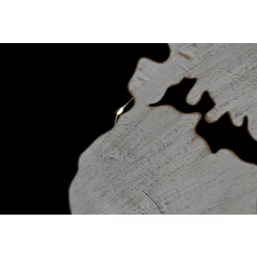   Dekoráció falra led-es világtérkép fém 99x2x99 cm fekete, fehér 2 féle