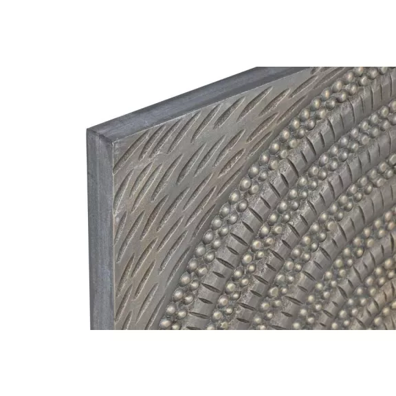Dekoráció falra kör minta mdf, mangófa 80x3,5x80 cm arany s/4