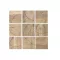 Dekoráció falra levél mintával mdf, mangófa 90x3x90 cm natúr s/9