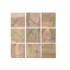 Dekoráció falra levél mintával mdf, mangófa 90x3x90 cm natúr s/9