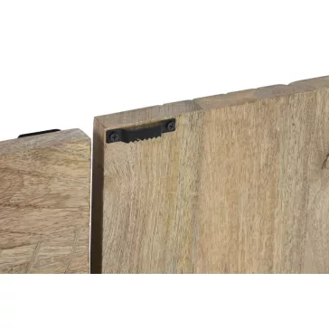   Dekoráció falra levél mintával mdf, mangófa 90x3x90 cm natúr s/9
