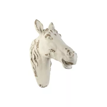 Dekoráció falra ló poly 53x21x36 cm fehér