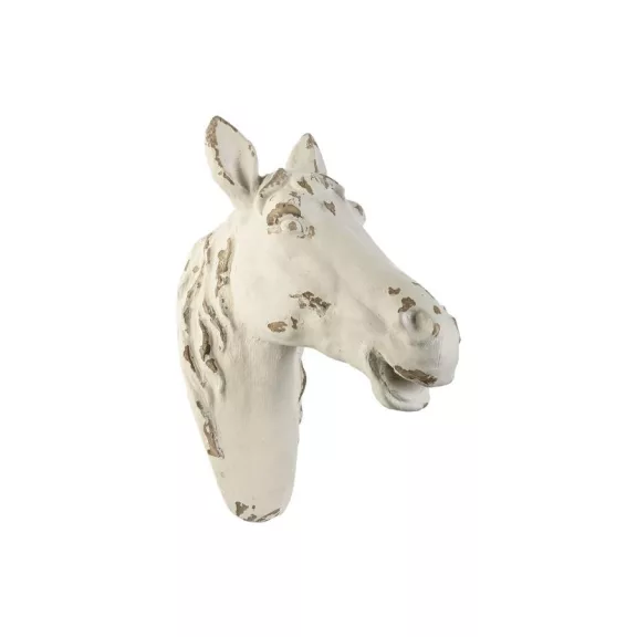 Dekoráció falra ló poly 53x21x36 cm fehér