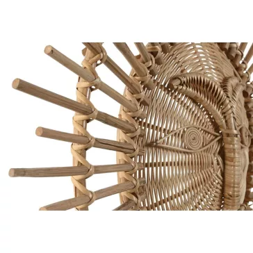 Dekoráció falra nap rattan, bambusz 78x2x78 cm natúr