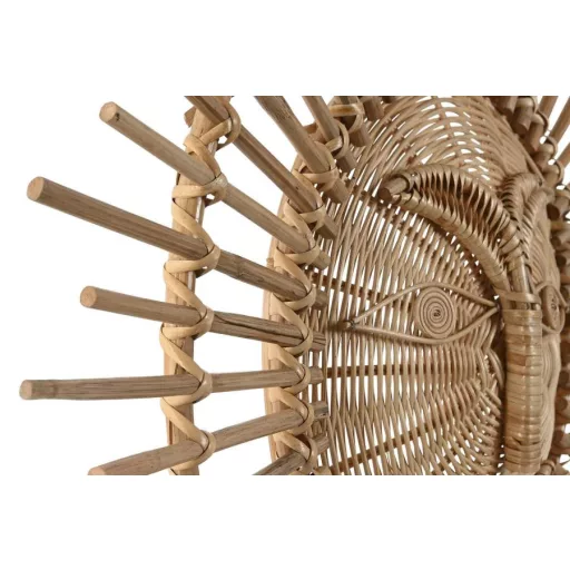 Dekoráció falra nap rattan, bambusz 78x2x78 cm natúr