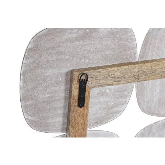 Dekoráció falra mangófa, mdf 89x2,5x89 cm fehér