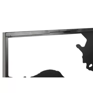 Fali dekoráció szett térkép fém 90x2x60 cm fekete s/3
