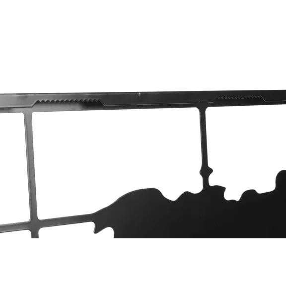 Fali dekoráció szett térkép fém 120x2x65 cm fekete s/3