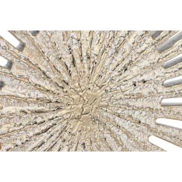   Fali dekoráció kör alakú mangófa 91x3x91 cm fehér, arany