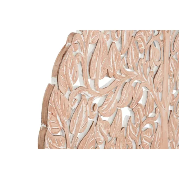 Fali dekoráció életfa mangófa, mdf 122x2x122 cm natúr