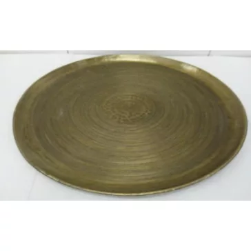 Fali dekoráció kör alakú alumínium 90x3x90 cm arany