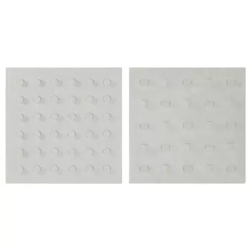 Kép mdf 80x6,5x80 cm fehér 2 féle