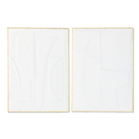 Fali dekoráció absztrakt 3d-s fém 72x3x99 cm fehér 2 féle