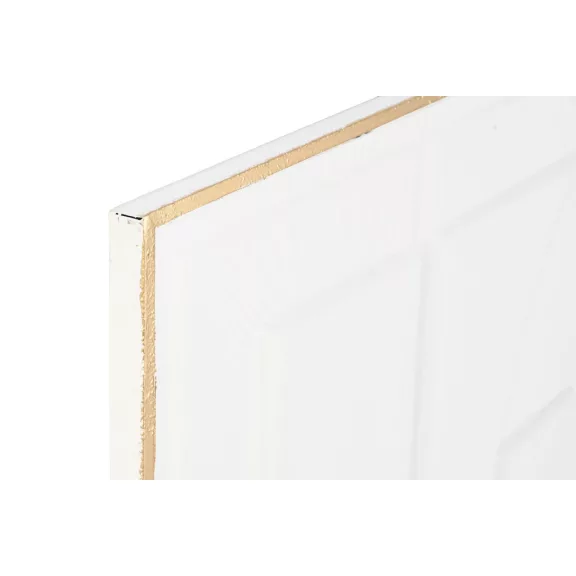 Fali dekoráció absztrakt 3d-s fém 72x3x99 cm fehér 2 féle