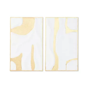 Fali dekoráció modern 3d-s fém 47x3x80 cm fehér 2 féle
