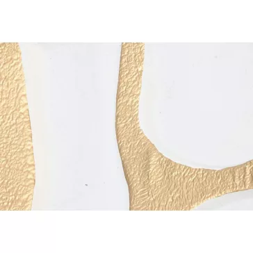 Fali dekoráció modern 3d-s fém 47x3x80 cm fehér 2 féle
