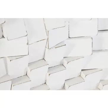 Fali dekoráció, 3d mangófa 90x4x90 cm fehér