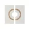 Decoracion pared set 2 mdf fibra 120x6x120 circulo