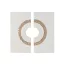 Decoracion pared set 2 mdf fibra 120x6x120 circulo