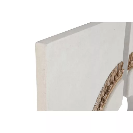 Decoracion pared set 2 mdf fibra 120x6x120 circulo
