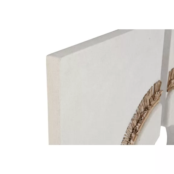 Decoracion pared set 2 mdf fibra 120x6x120 circulo