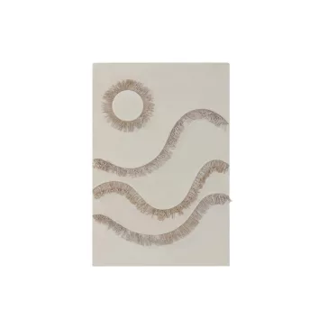 Decoracion pared mdf fibra 80x5x120 3d blanco