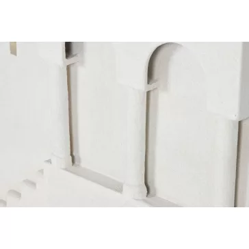 Decoracion pared mdf 80x6,5x80 arcos escalera 3d