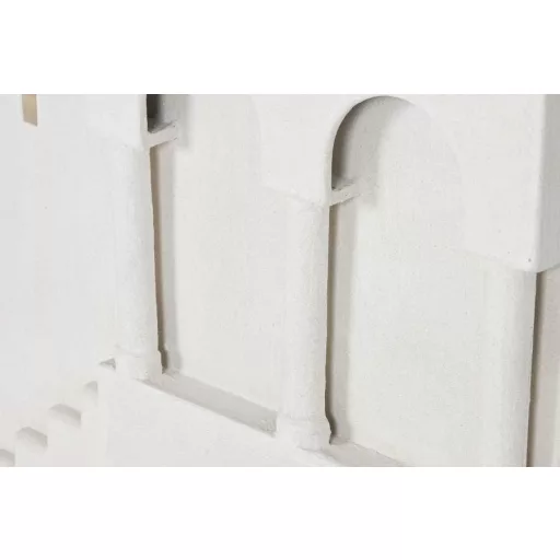 Decoracion pared mdf 80x6,5x80 arcos escalera 3d