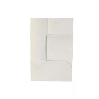 Decoracion pared mdf 80x12x120 abstracto 3d blanco