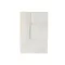 Decoracion pared mdf 80x12x120 abstracto 3d blanco