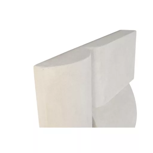 Decoracion pared mdf 80x12x120 abstracto 3d blanco