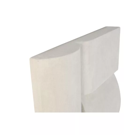 Decoracion pared mdf 80x12x120 abstracto 3d blanco