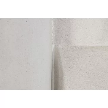 Decoracion pared mdf 80x12x120 abstracto 3d blanco