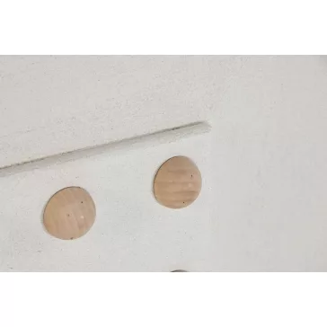 Decoracion pared mdf abeto 80x8x80 bolitas 3d