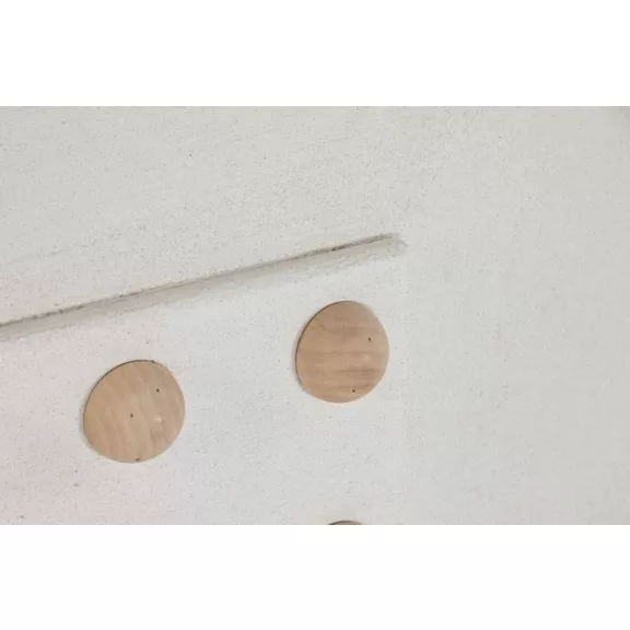 Decoracion pared mdf abeto 80x8x80 bolitas 3d