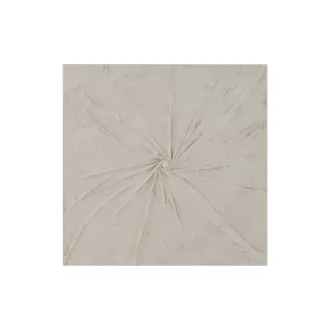 Decoracion pared mdf 80x6x80 abstracto 3d blanco